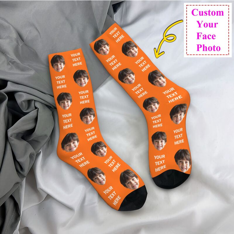 Dress Sock Men - パーソナライズされた写真テキストカスタム男性女性クルーソックスユニセックスクール 3D 印刷ドレスソックス