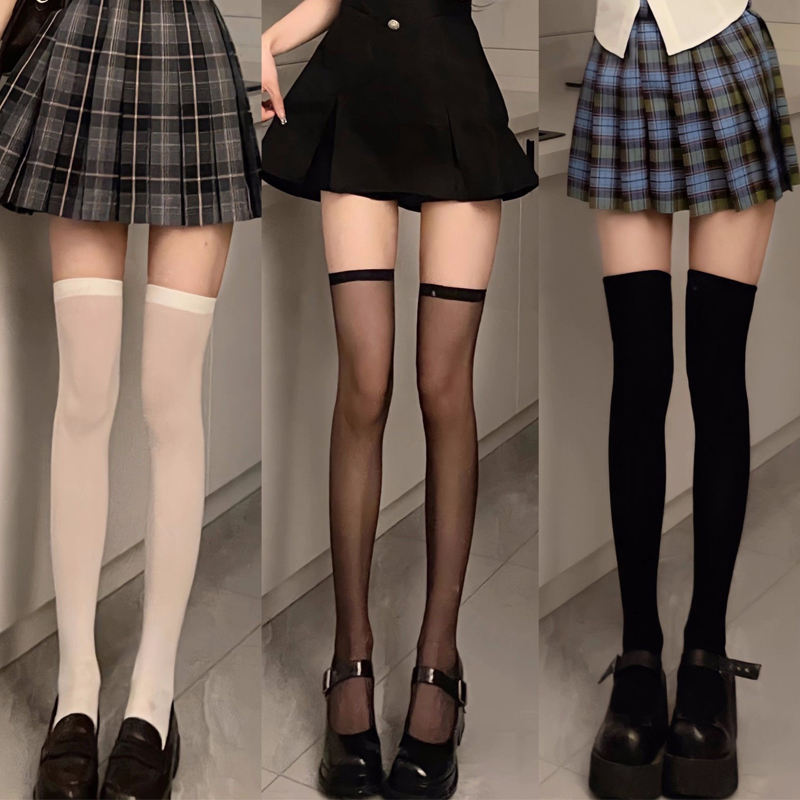 Knee High Sock Women - セクシーで魅惑的な、女性と女の子のためのストッキング、オーバーニーソックス、ロリータ風の太もも丈ソックス