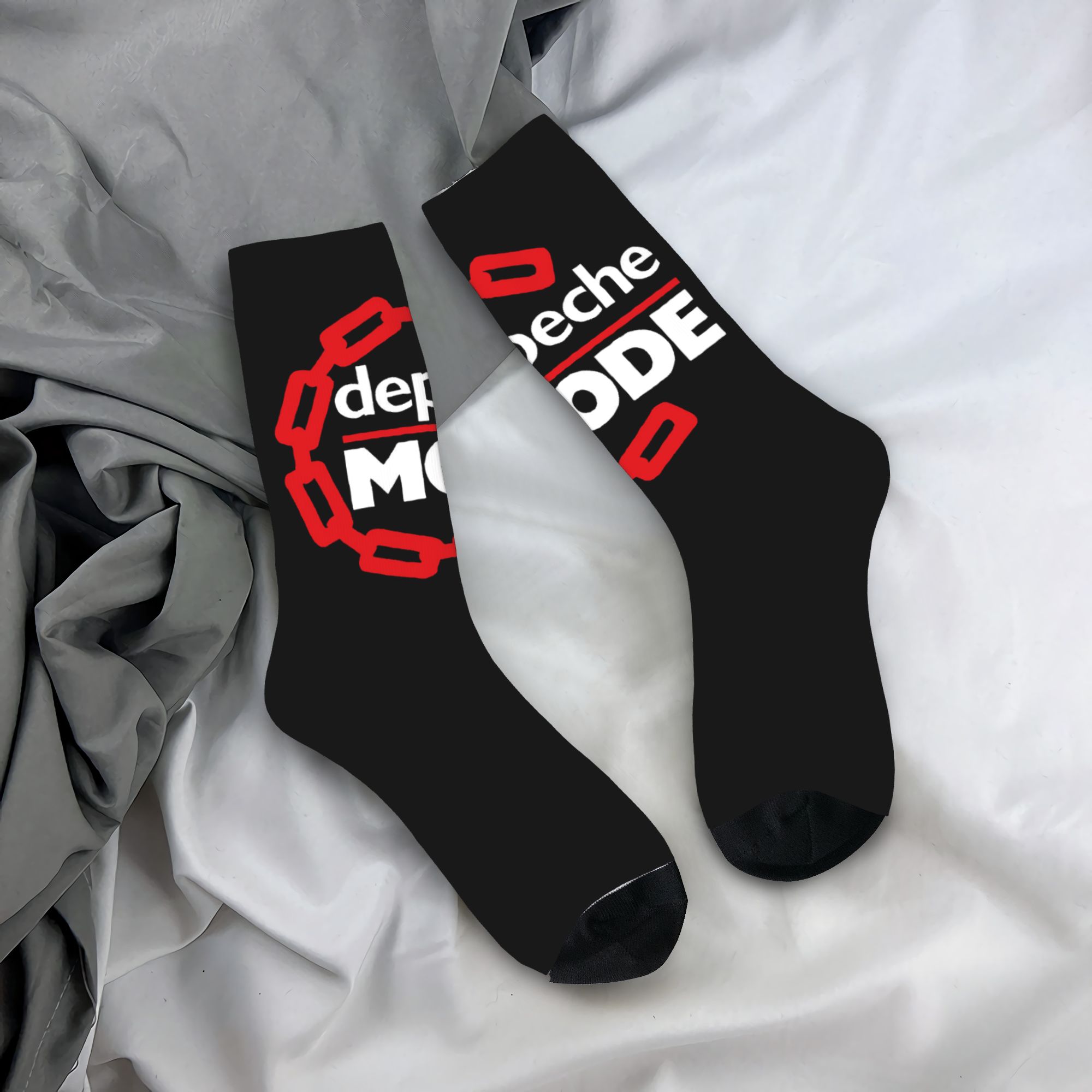 Dress Sock Men - カスタムデペッシュクールモードエレクトロニックロックメンズクルーソックスユニセックスかわいい春夏秋冬ドレスソックス