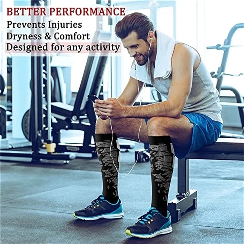 WRELS 1/2/3ペア圧縮ソックス メンズ レディース  - Athletic Sock Cushion のレビューと価格