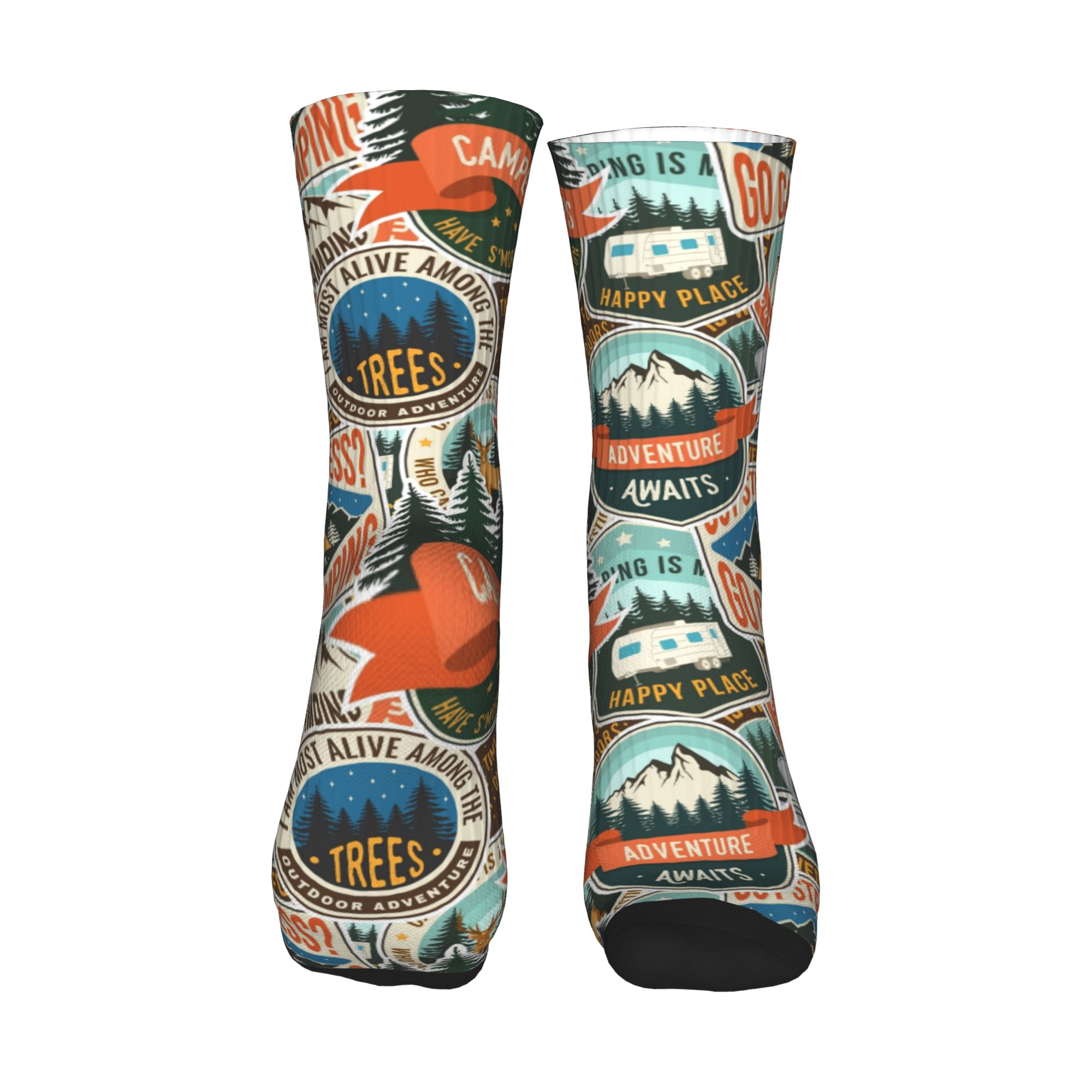 ファッションメンズヴィンテージマウンテンキャンプバッジアウト - Dress Sock Men のレビューと価格