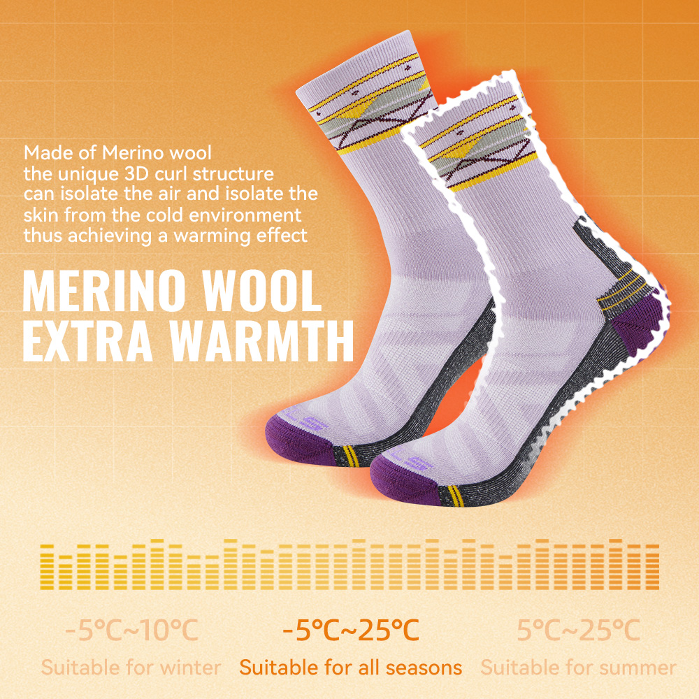 WRELS 1/2/3 ペアメリノウールハイキングソックス通 - Wool Hiking Sock のレビューと価格