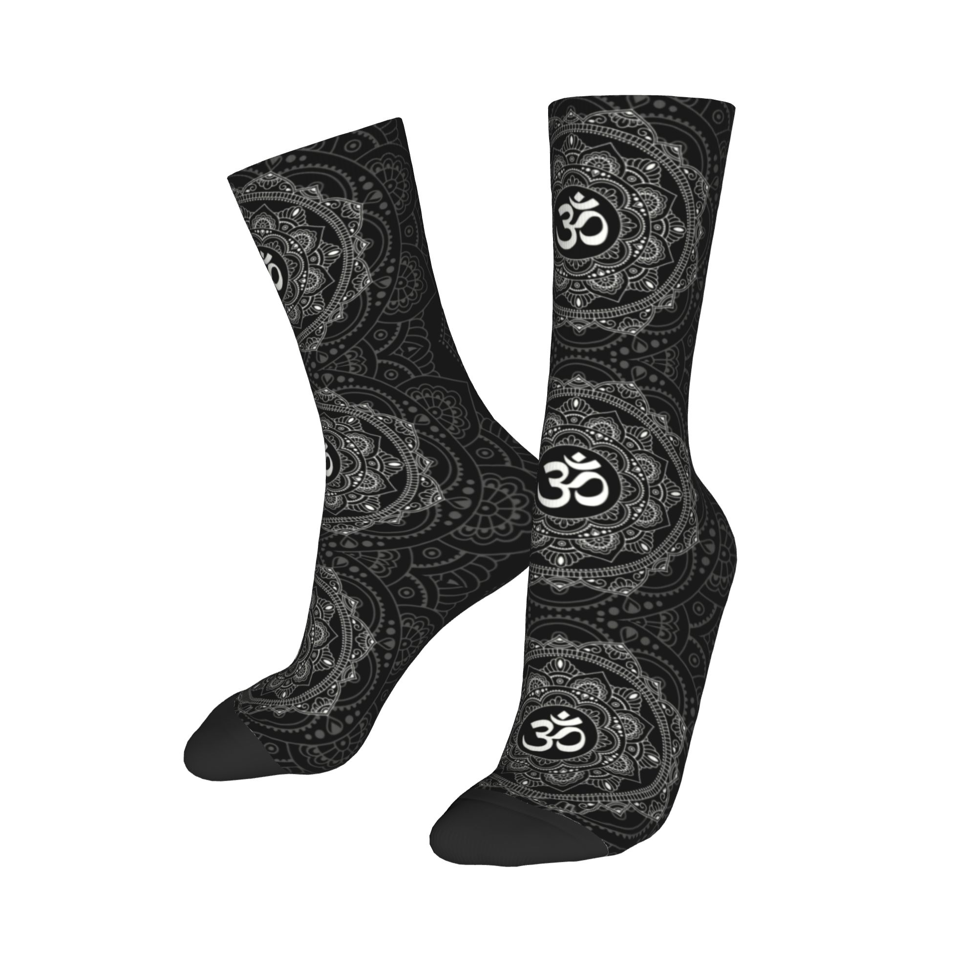 カスタムオムマンダラドレスソックス男性用女性用暖かいファッシ - Dress Sock Men のレビューと価格
